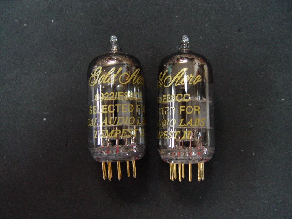 Gold Aero (골드에어로) E88CC Gold Pin (ECC88/6DJ8/6922) 1조