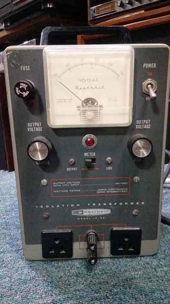 HEATHKIT (히스킷) IP - 22 (차폐트랜스 90V ~ 130V 조절 500W)